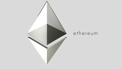 Ethereum cripto chrystal coin, 3d background animation, 4k format Stock Footage 76167848