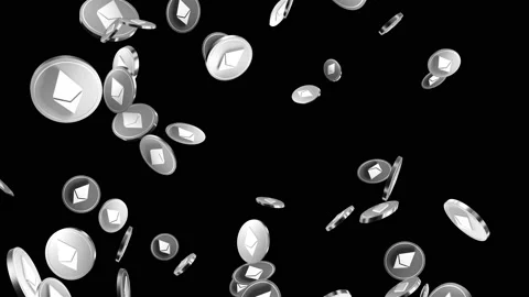 Ethereum crypto coin token loop animation Stock Footage 160555575