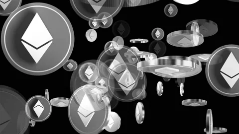 Ethereum crypto coin token loop animation 库存影片 160556064