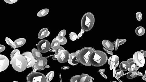 Ethereum crypto coin token loop animation 库存影片 160556593