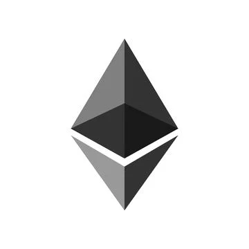 Ethereum crypto logo vector Stock Illustration
