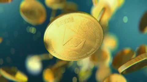 Ethereum cryptocurrency jumping in slow motion 4K Vídeos de archivo 151578993