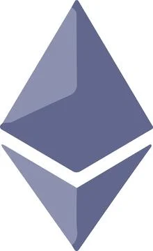 Ethereum Cryptocurrency logo vector icon. . Crypto currency coin money symbol Stock Illustration