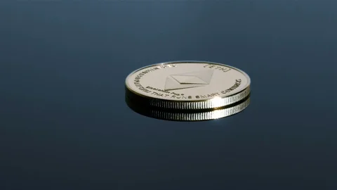 Ethereum. Cryptocurrency loopable rotation shot. Stock Footage 86514465