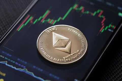 Ethereum cryptocurrency Stock Photos