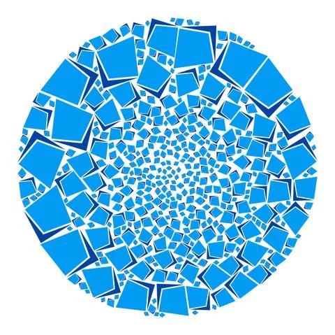 Ethereum Crystal Icon Spheric Bubble Mosaic Stock Illustration