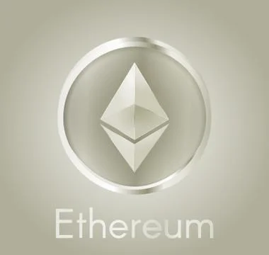 Ethereum dark gold Stock Illustration