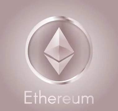 Ethereum dark red Stock Illustration