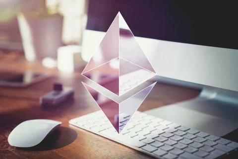 Ethereum encryption concept Stock Photos