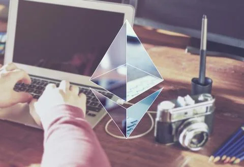 Ethereum encryption concept Photos