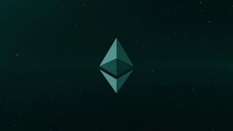 Ethereum ETH Cryptocurrency Logo Coin 3d Pixel Storm Retro Animation Stock-Footage 150387726