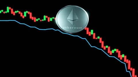 Ethereum-fall-animation Stock Footage 149526521