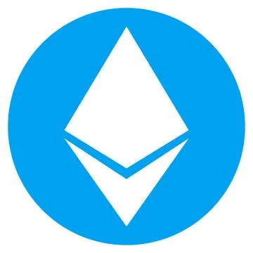 Ethereum Flat Icon Illustrazione stock