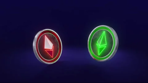 Ethereum floating Stock Footage 166441243