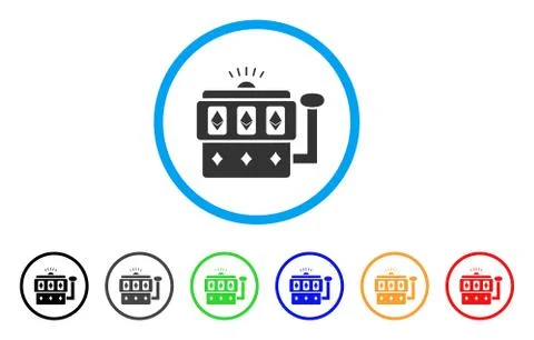 Ethereum Gambling Machine Vector Icon Stock Illustration