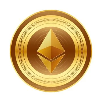 Ethereum Gold Stock Illustration