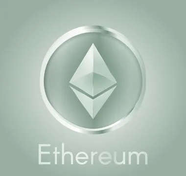 Ethereum green Stock Illustration