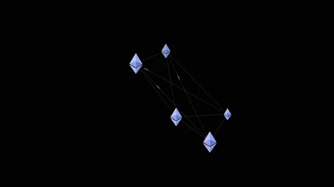 Ethereum Network Stock Footage 130955485
