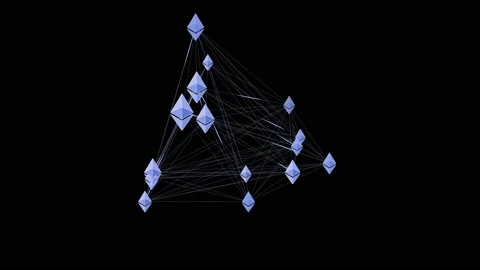 Ethereum Network Stock Footage 130955578