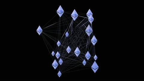 Ethereum Network Stock Footage 130955593