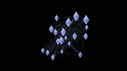 Ethereum Network Stock Footage 130955632