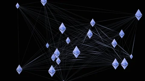 Ethereum Network Stock Footage 130955669