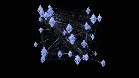 Ethereum Network Stock Footage 130955678
