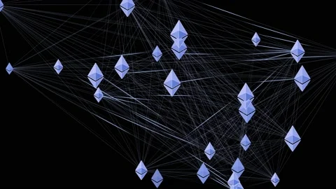 Ethereum Network Stock Footage 130955768