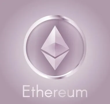 Ethereum purple Stock Illustration