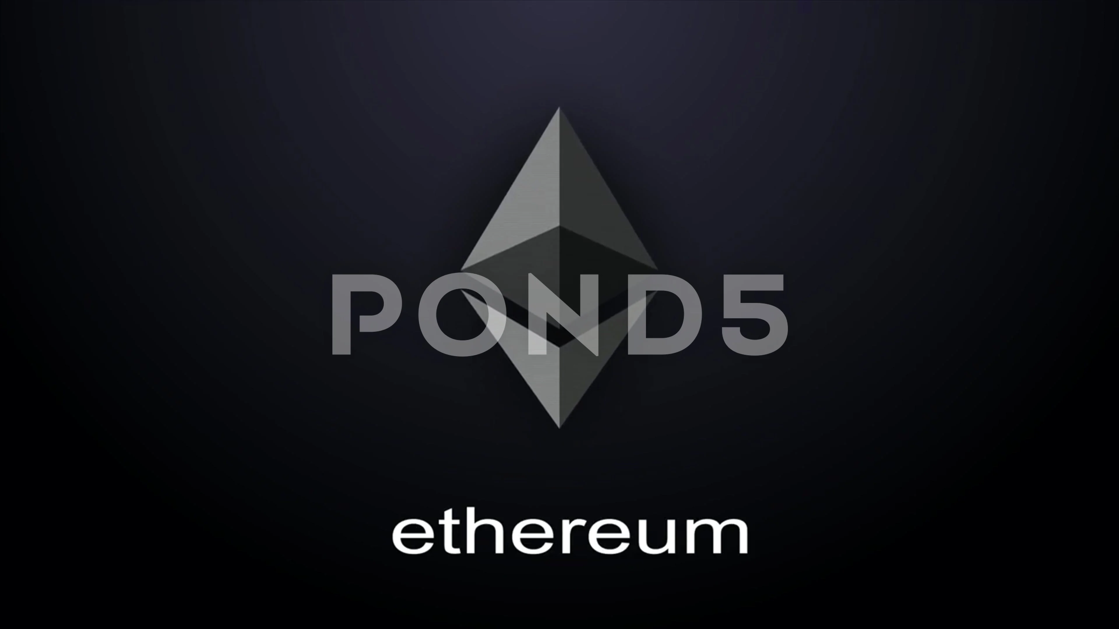 Ethereum symbol, ETH, digital money 4K animation