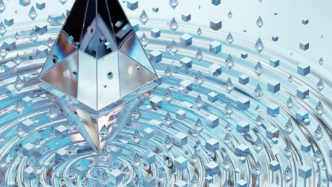 Ethereum validator in the blockchain Video stock 224791273