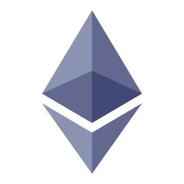 Ethereum Vector Icon. Cryptocurrency symbol Stock Illustration