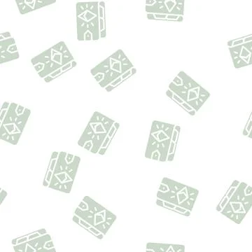 Ethereum wallet glyph vector seamless pattern Stock Illustration