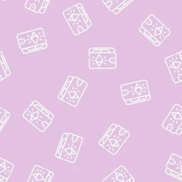 Ethereum wallet line vector seamless pattern 库存插图