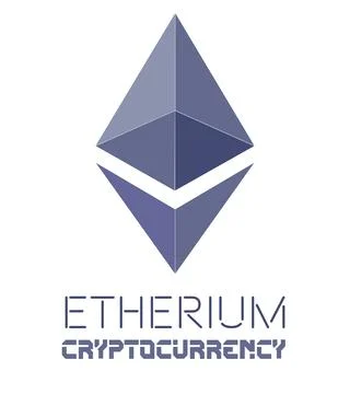 Etherium Cryptocurrency vector Illustration on a white background Stock Illustration