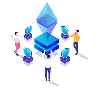Etherium Investment Security Stock Illustration