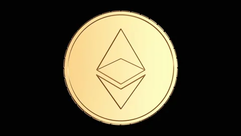 Etherium symbol coin rotating. Loop. Stock Footage 149068556