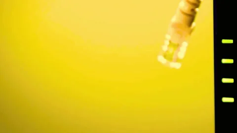 Ethernet cable with Abstract yellow background Stock Footage 340355946