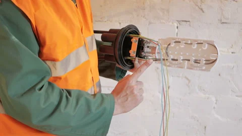 Ethernet cable and server Stock Footage 89229411