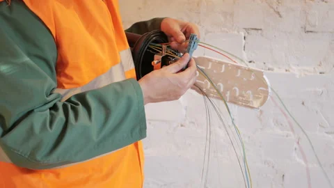 Ethernet cable and server Stock Footage 89234982