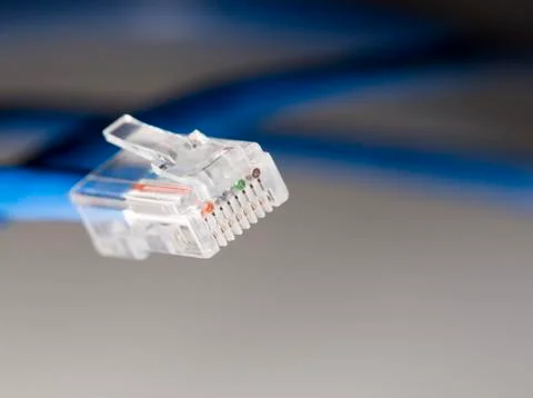 Ethernet Cable Close Up Stock Photos