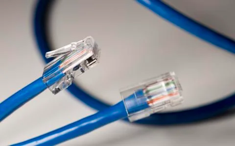 Ethernet Cable Close Up Foto stock