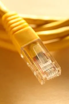 Ethernet cable for computer Stock Photos