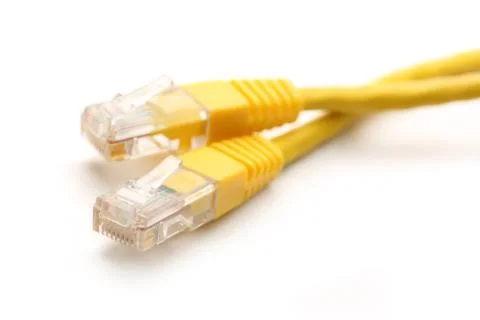 Ethernet cable for a computer Fotos Stock