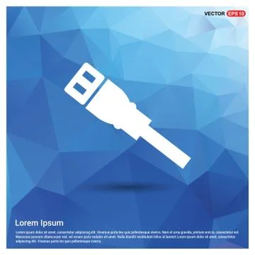 Ethernet Cable Icon Illustrazione stock