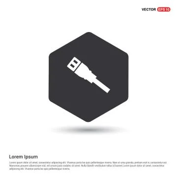 Ethernet Cable Icon 스톡 일러스트