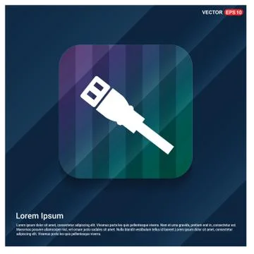 Ethernet Cable Icon Stockillustratie