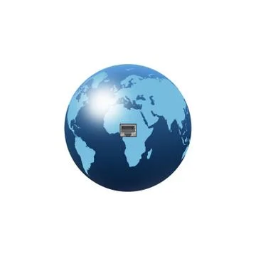 Ethernet cable Ilustración de archivo