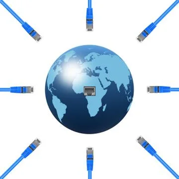 Ethernet cable Illustrazione stock