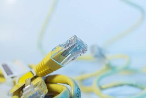 Ethernet cable isolated Stock Photos